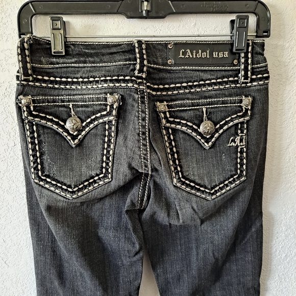 Black L.A. Idol Bootcut Jeans - Picture 5 of 6
